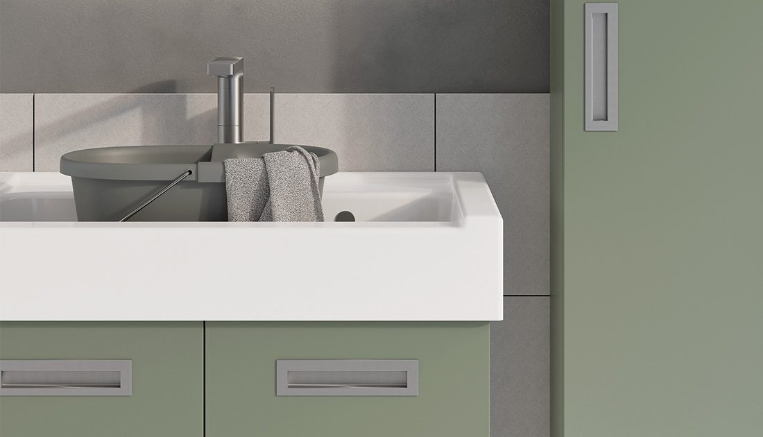 Secchio nel lavabo bagno Xilon