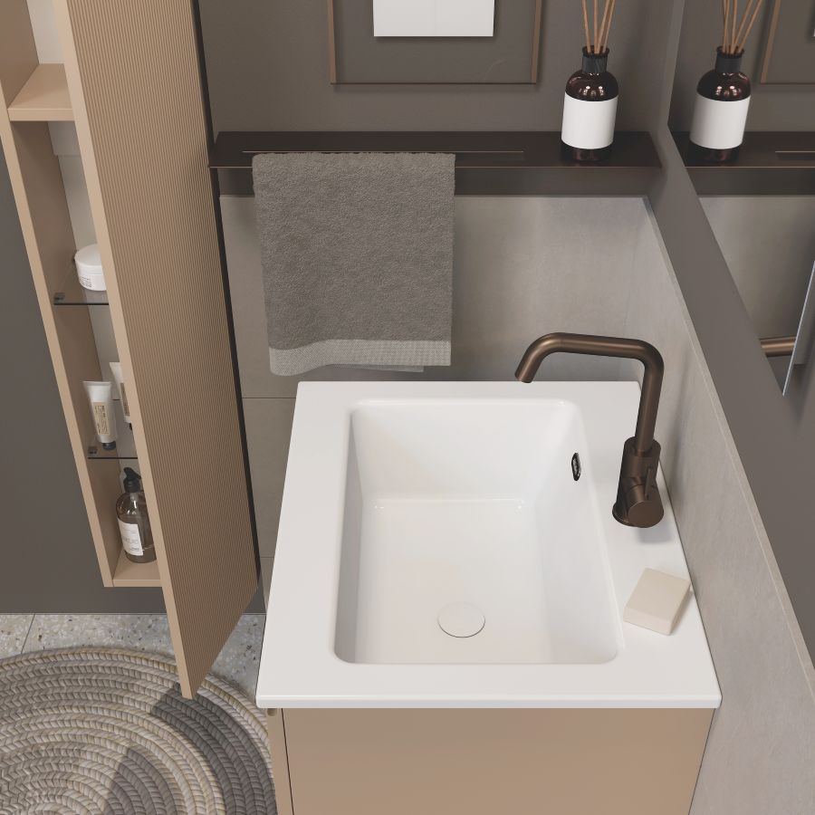 Lavabo bagno in ceramica Nanco